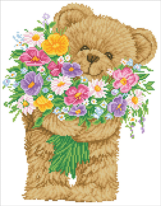 Bunch of Love Teddy Bear Diamond Dotz