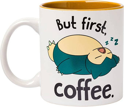 Pokemon Snorlax I Need Coffee Ceramic Mug