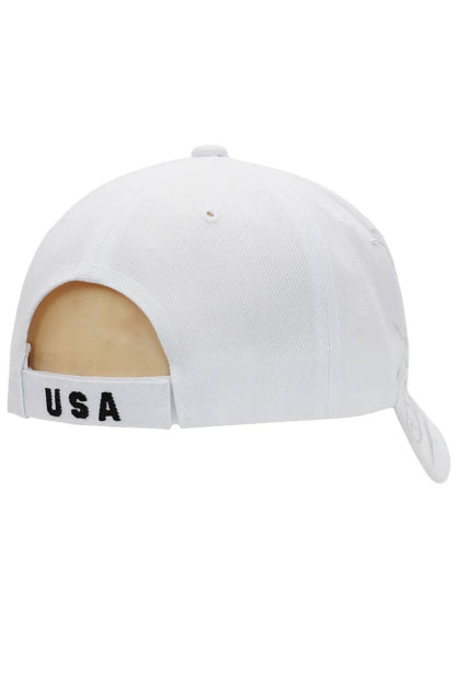 American Flag Bald Eagle Baseball Cap