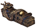 Gold Dragon Coffin Incense Burner