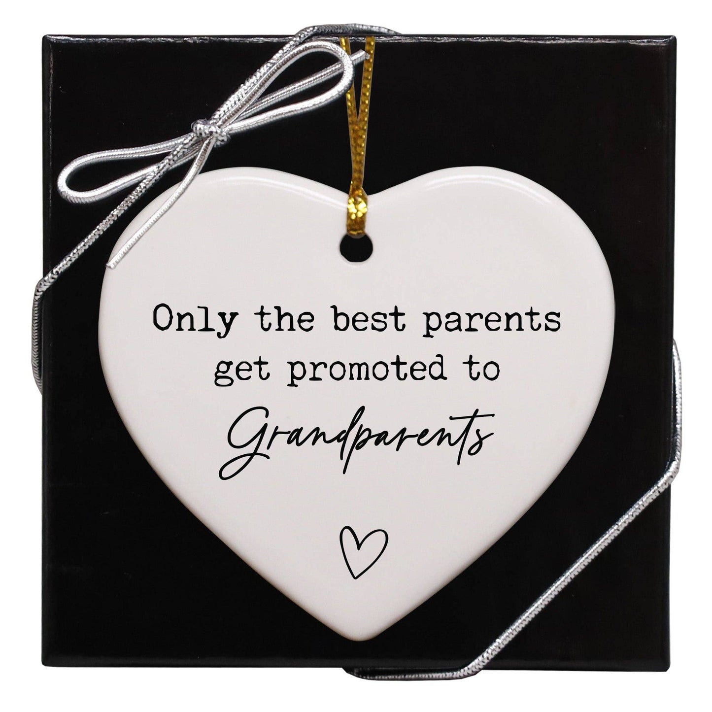 Only The Best Parents Get Promoted To Grandparents Keepsake Ornament