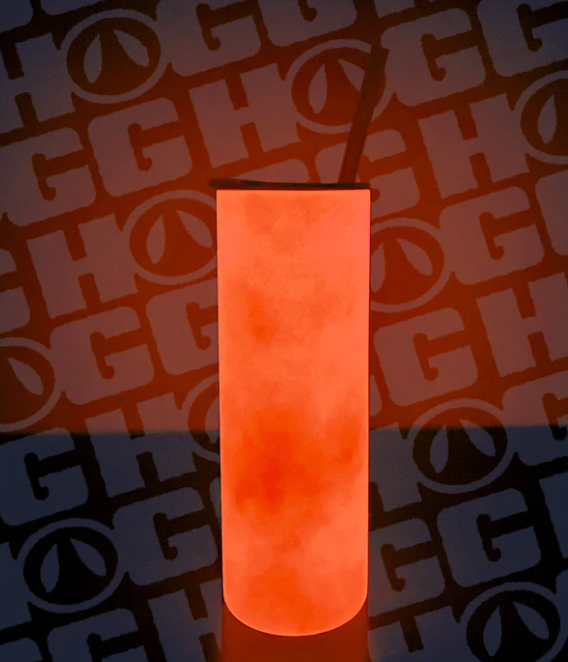 Scream Horror Movie Inspired Red Glow Tumbler