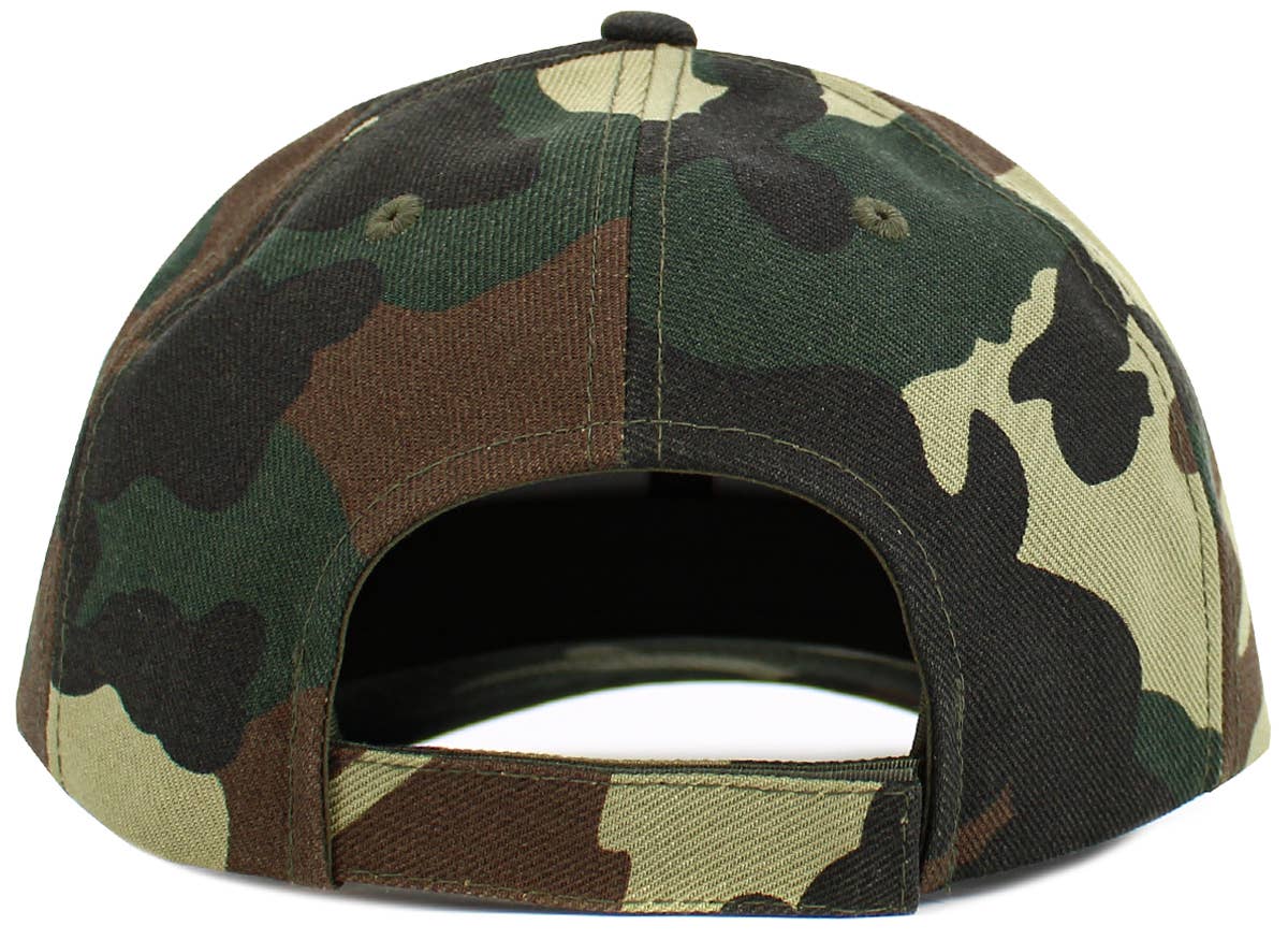 US ARMY Constructed Baseball Cap Velcro Closure: CAMO