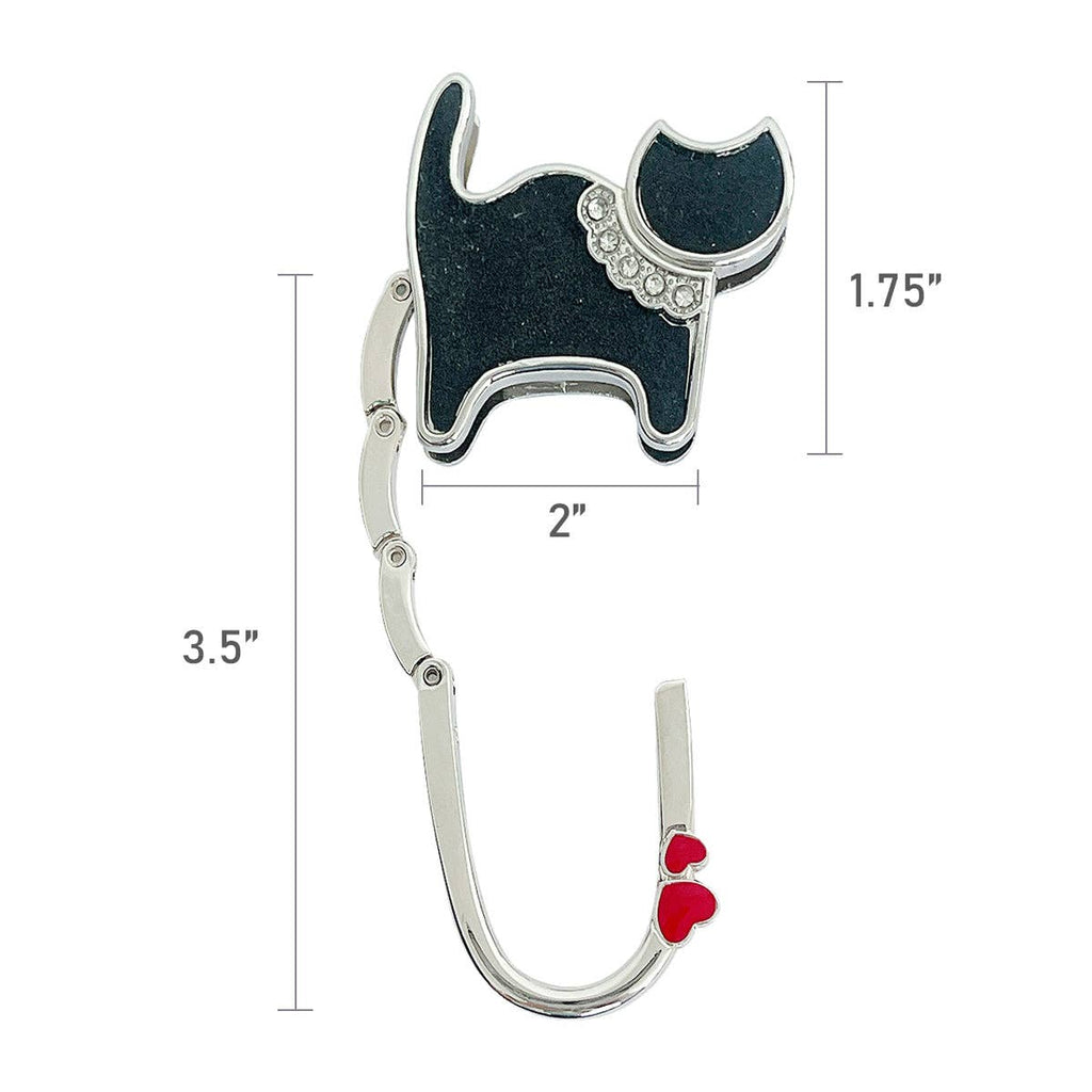 Black Cat Foldable Purse Hook Hanger