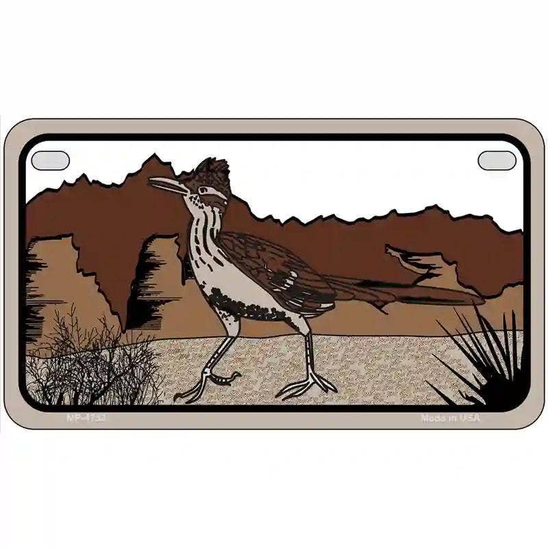 Roadrunner Novelty Metal License Plate