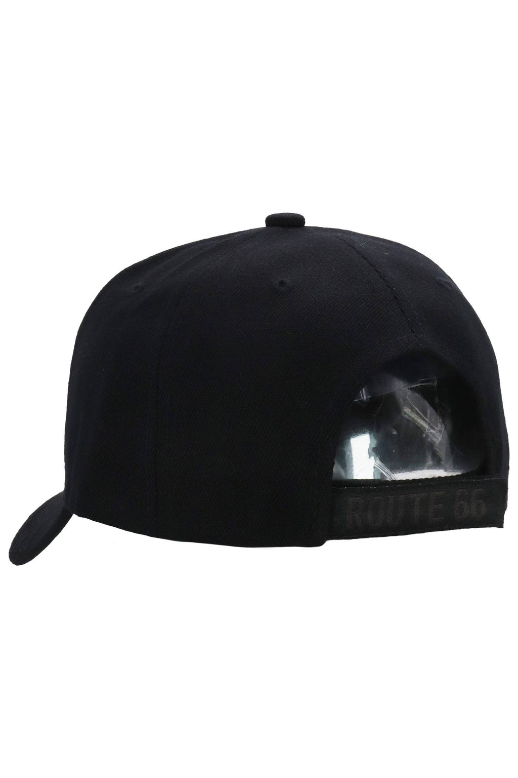 Historic Route 66 Emblem Velcro Black/Tan Baseball Cap