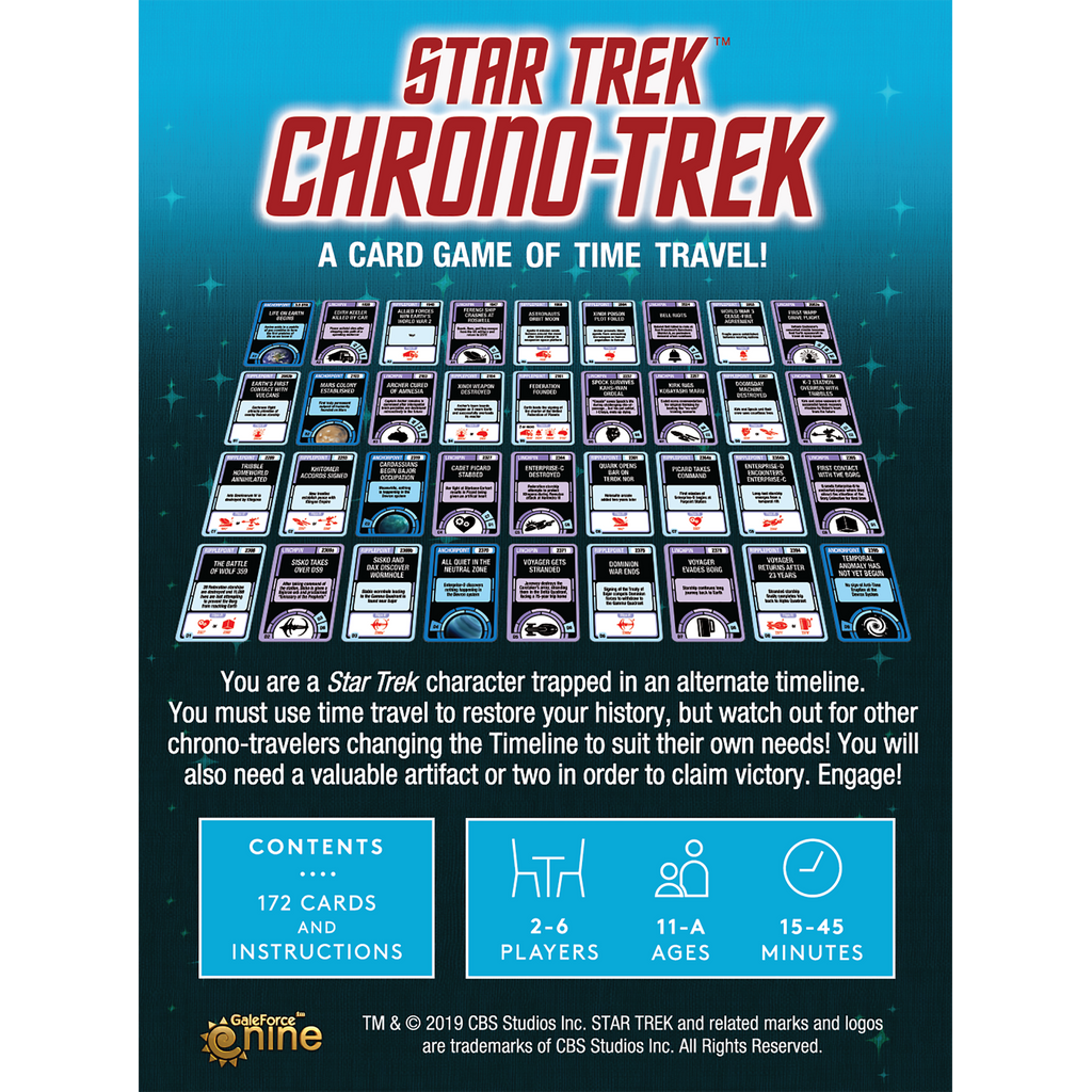 Star Trek Chrono-Trek Card Game