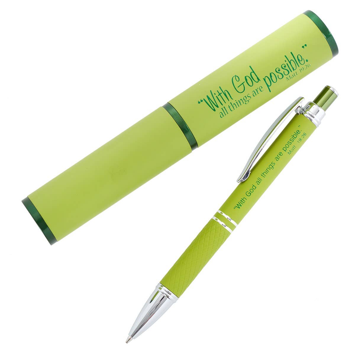 All Things Possible Green Pen in Case Matthew 19:26