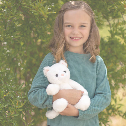 World Softest Plush Lushee 10 in - White Kitten