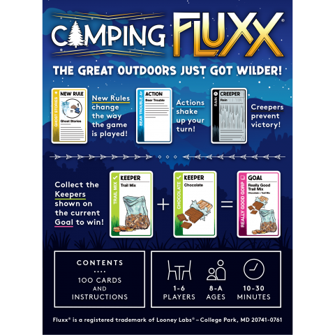 Camping Fluxx Card Game