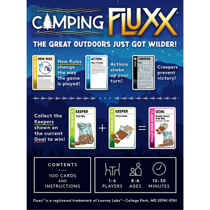 Camping Fluxx Card Game