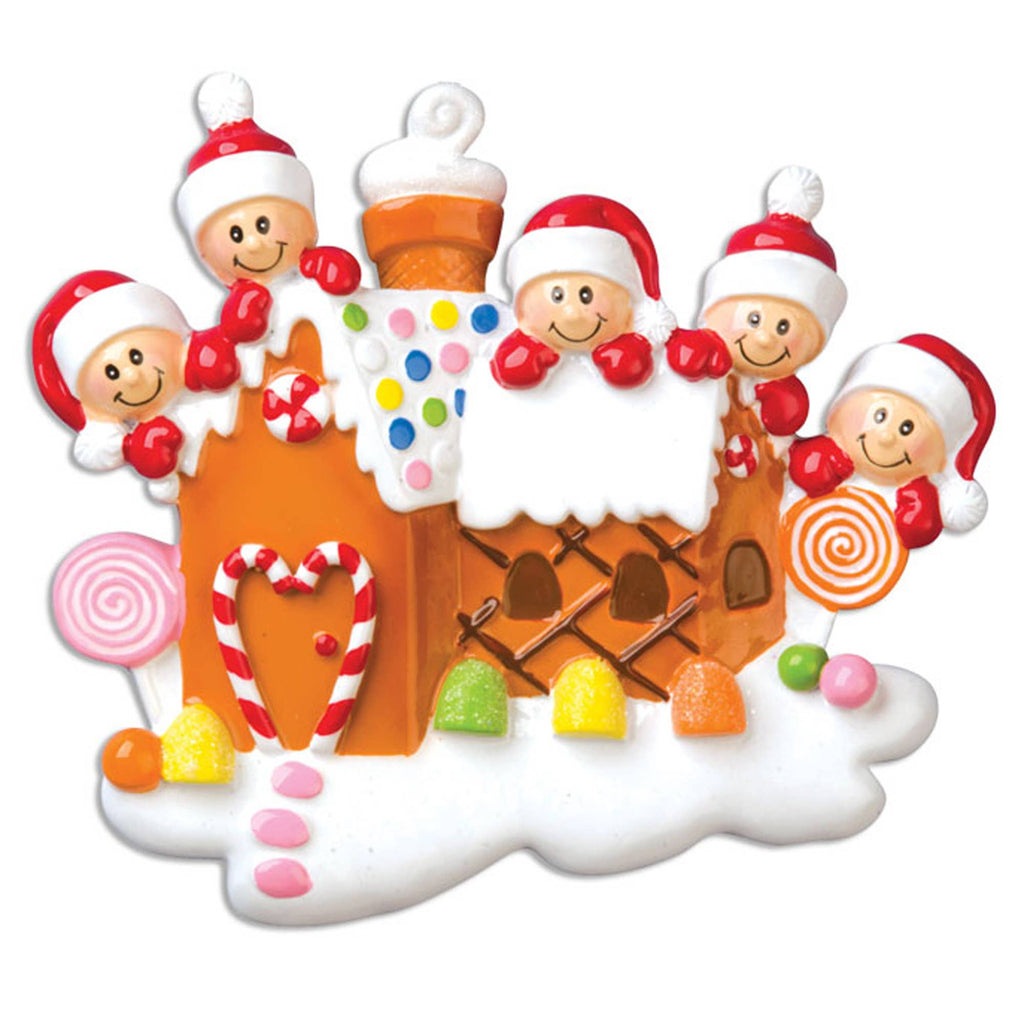 Gingerbread House Family Personalized Ornament