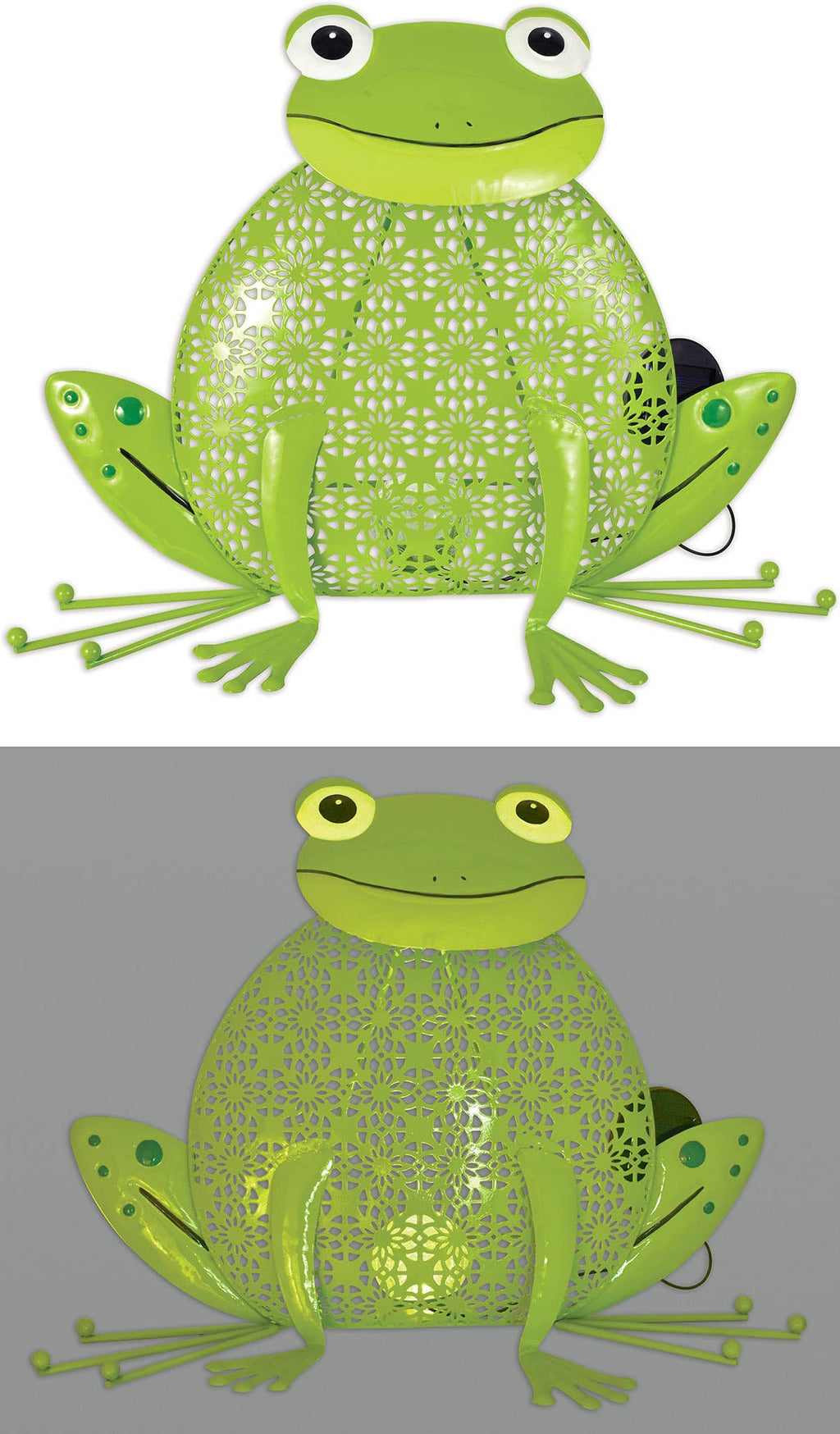 Daisy Frog Solar Porch Sitter