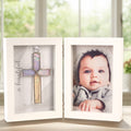 Baby Baptism Cross Keepsake Frame Shadow Box
