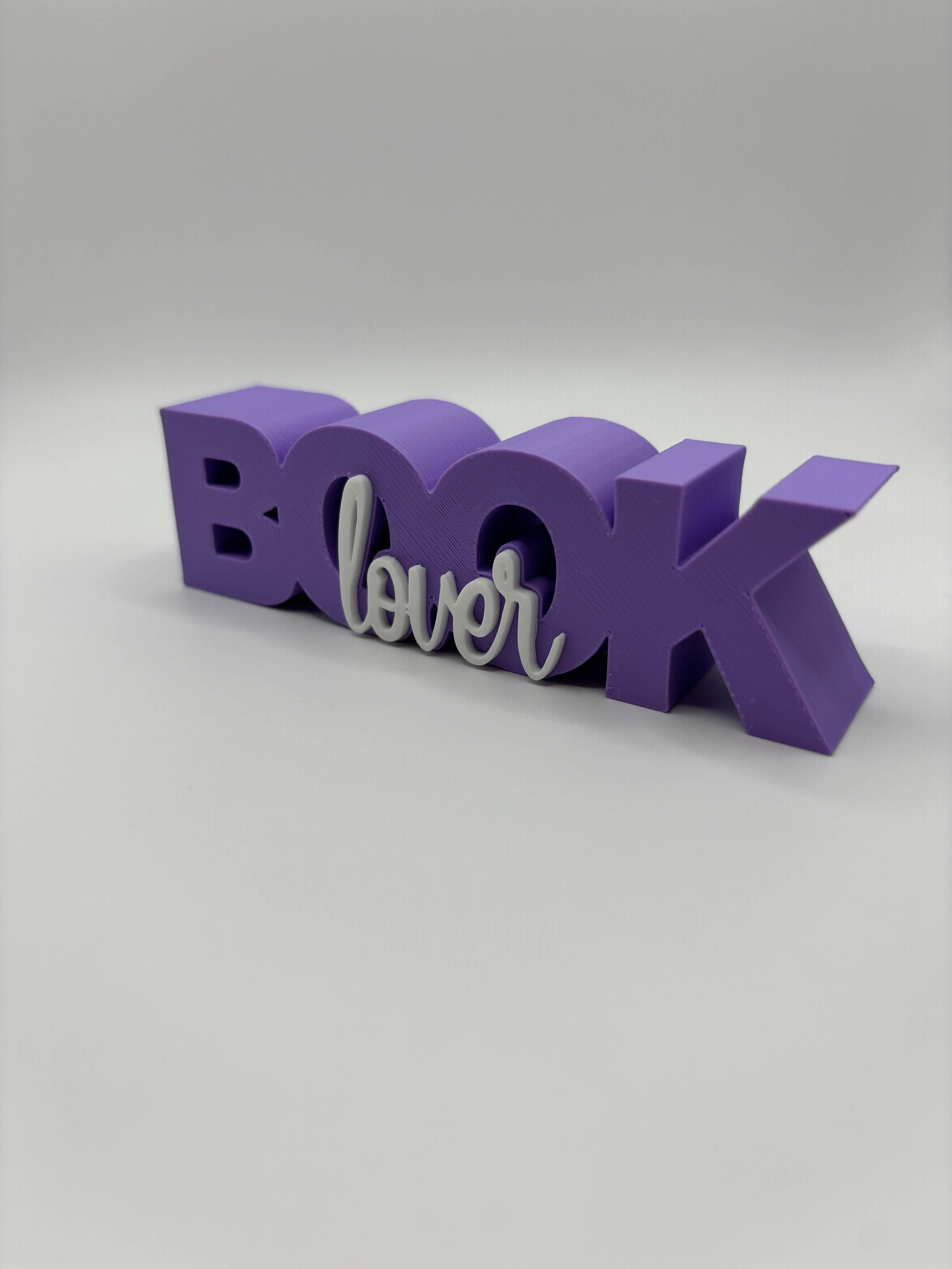 Book Lover Sign: Purple