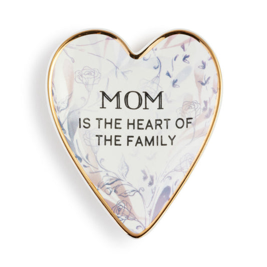 Mom is the Art Heart Trinket Dish