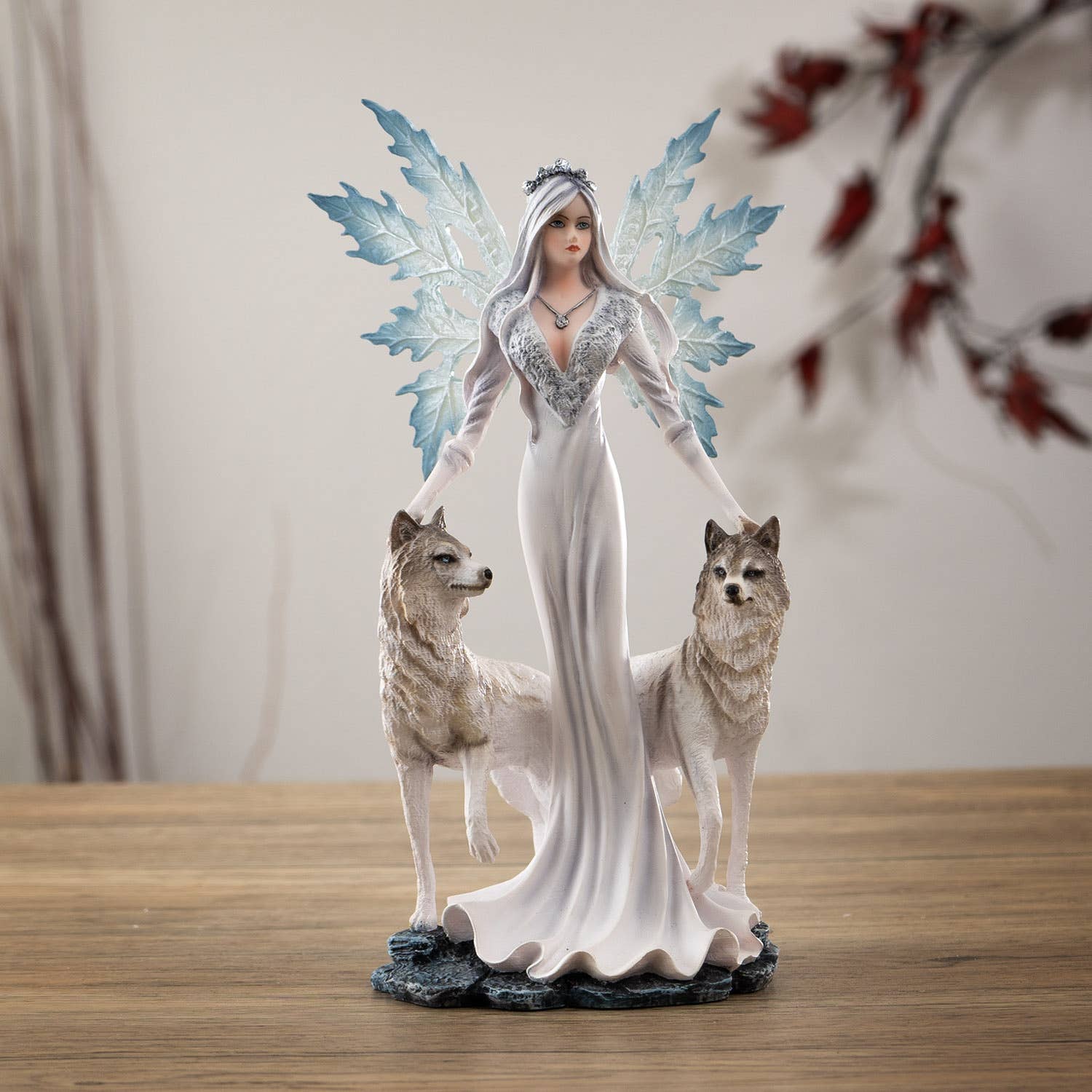 Snow Queen with Wolves