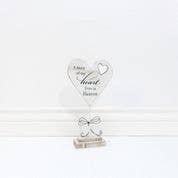 A Piece Of My Heart Lives In Heaven Wooden Heart