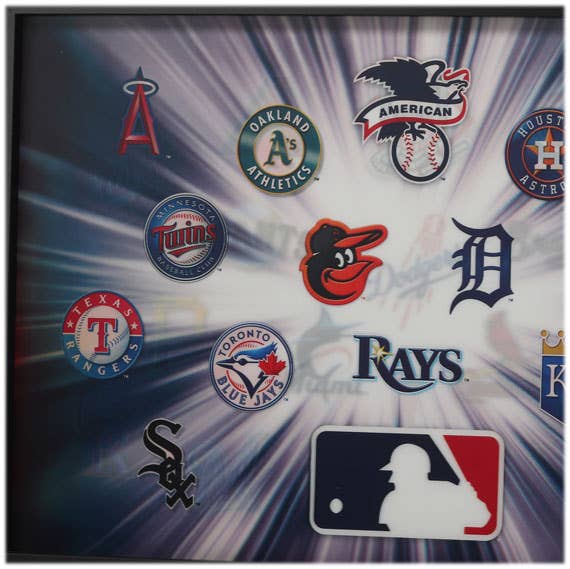 MLB Team Logos Lenticular Wall Decor