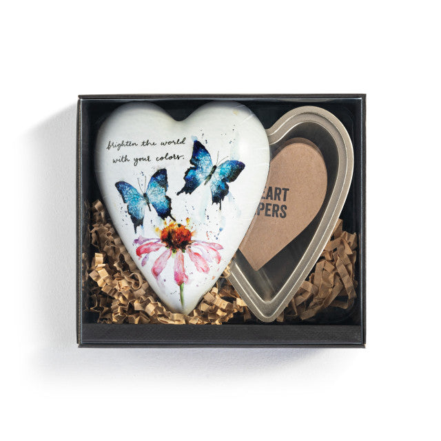 Brighten the World with Your Colors Art Heart Keeper