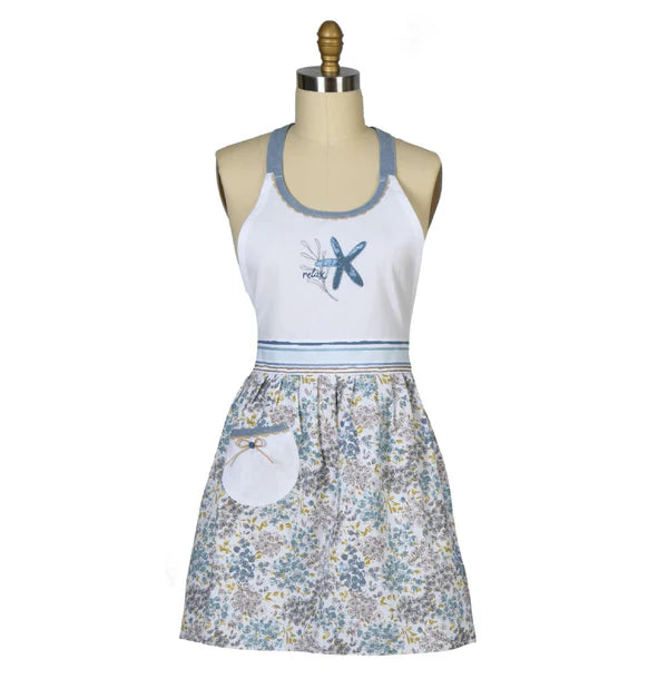 Blue Escape Hostess Apron