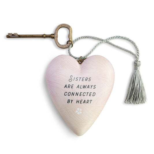 Sisters Are Always Connected Art Heart
