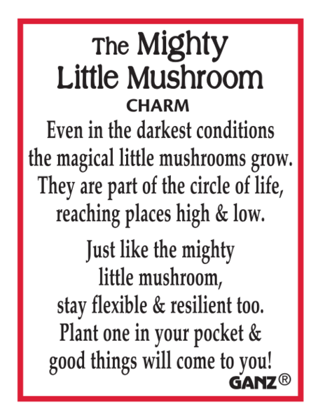 The Mighty Little Mushroom Pocket Charm
