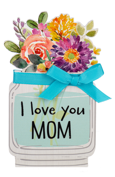 Mom Hidden Message 2 Piece Gift Card Holder