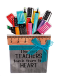 Teacher Hidden Message 2 Pc Gift Card Holder
