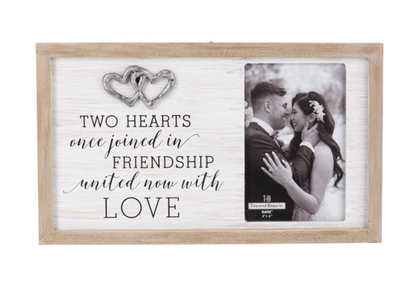 Two Hearts Once Joined In..Picture Frame