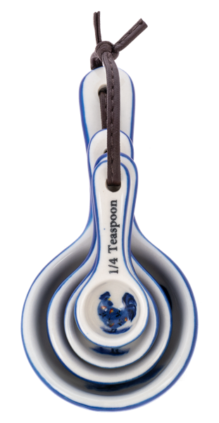 Blue Rooster Measuring Spoons Set/4