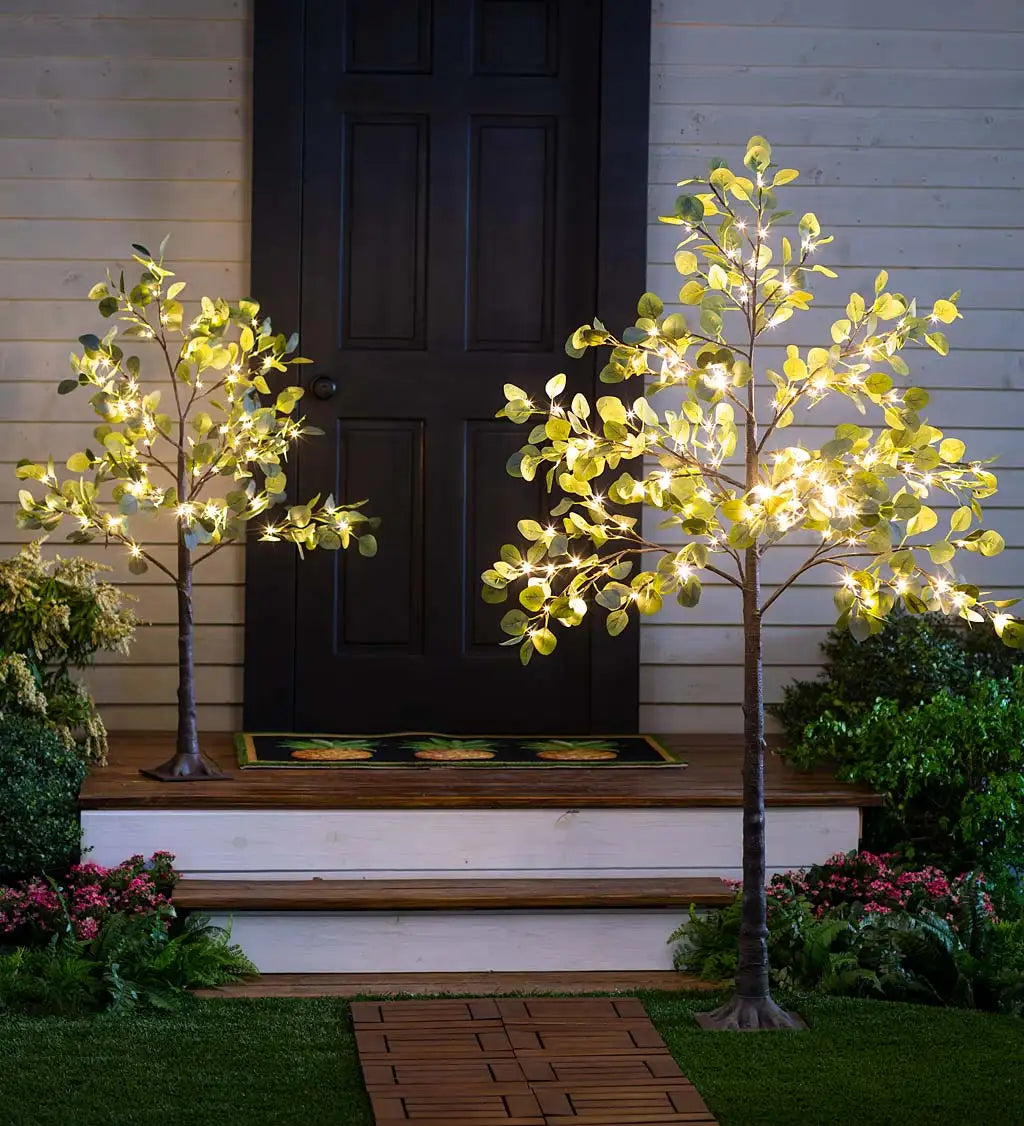 Small Lighted Eucalyptus Tree