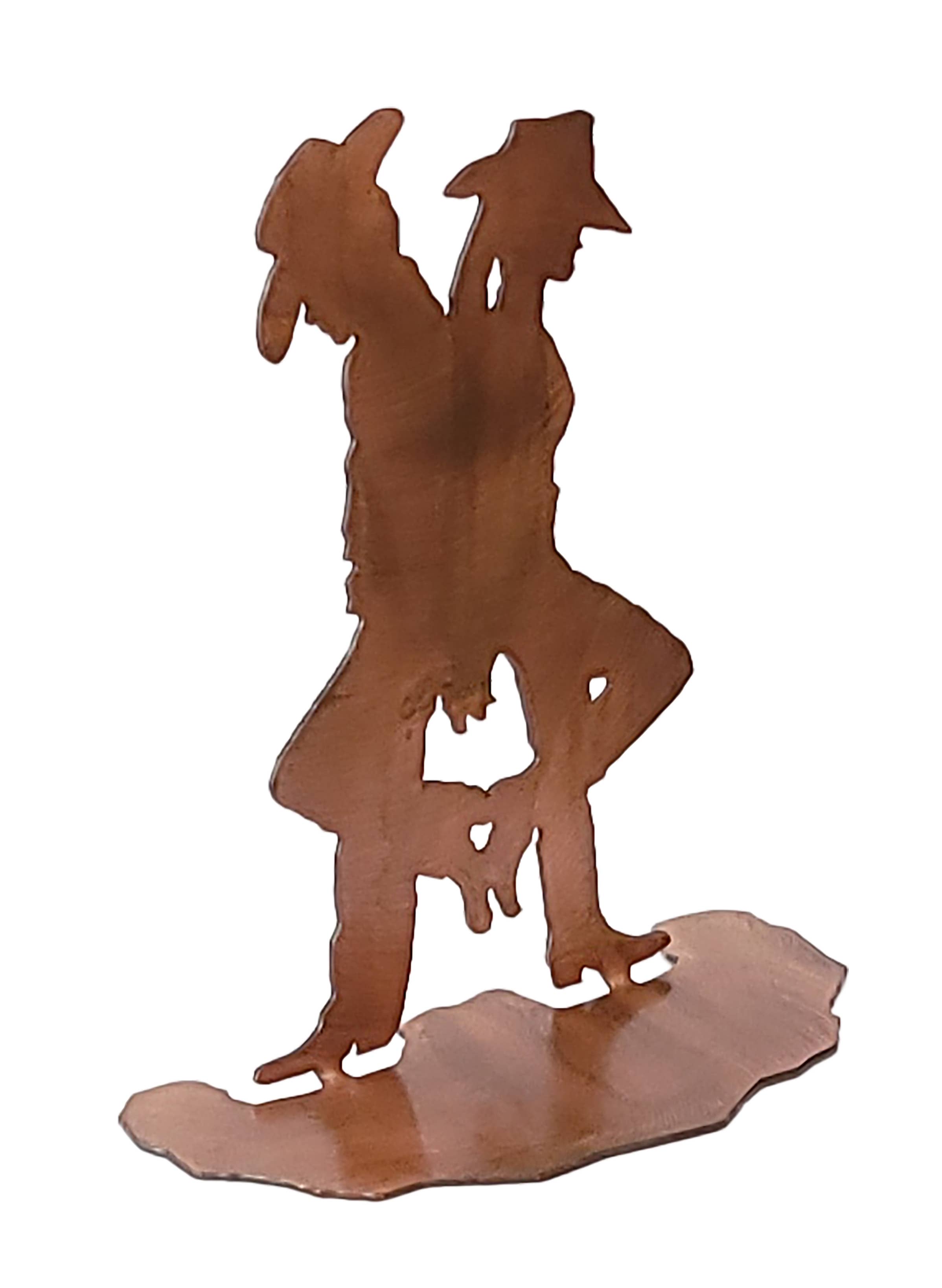 Got Your Back Cowboy and Cowgirl Table Topper Sculpture