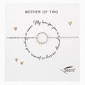 Mother of Two Silver Bracelet