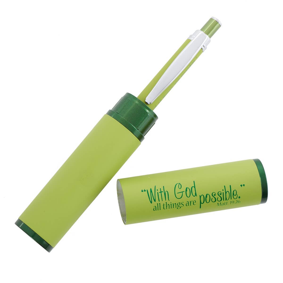 All Things Possible Green Pen in Case Matthew 19:26