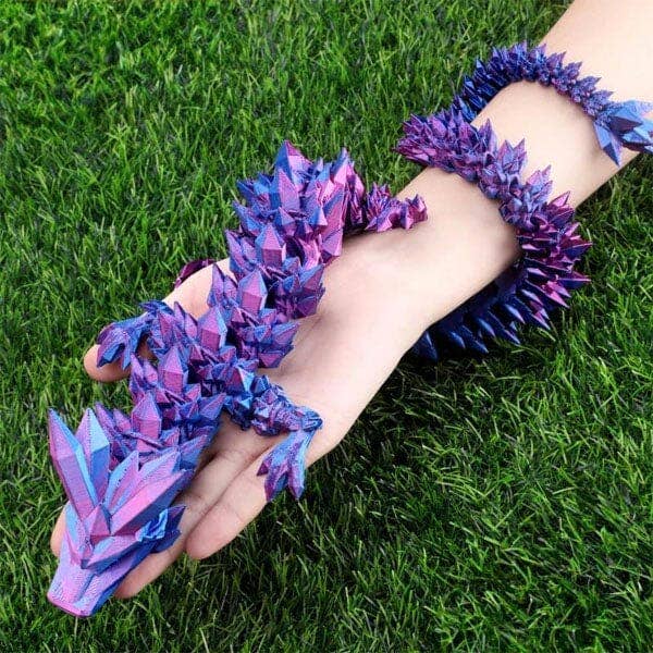 Dragon and Egg Set Purple and Blue