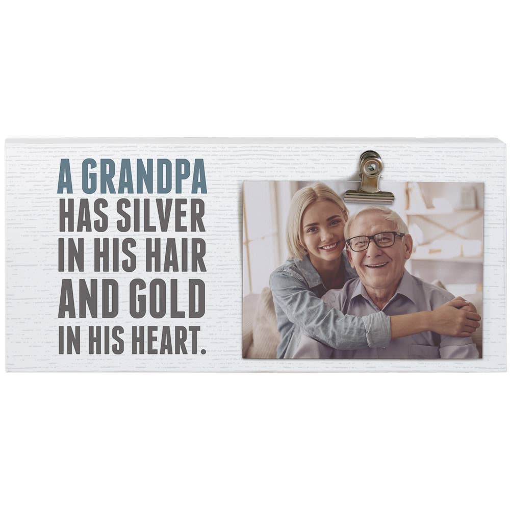 Grandpa Has Silver In His Hair And Gold In His Hart- Picture Clip