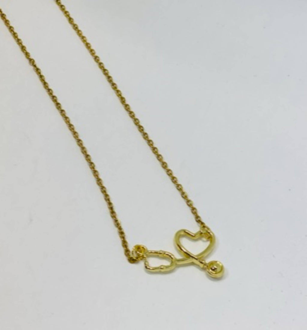 Gold Nursing Student Necklace