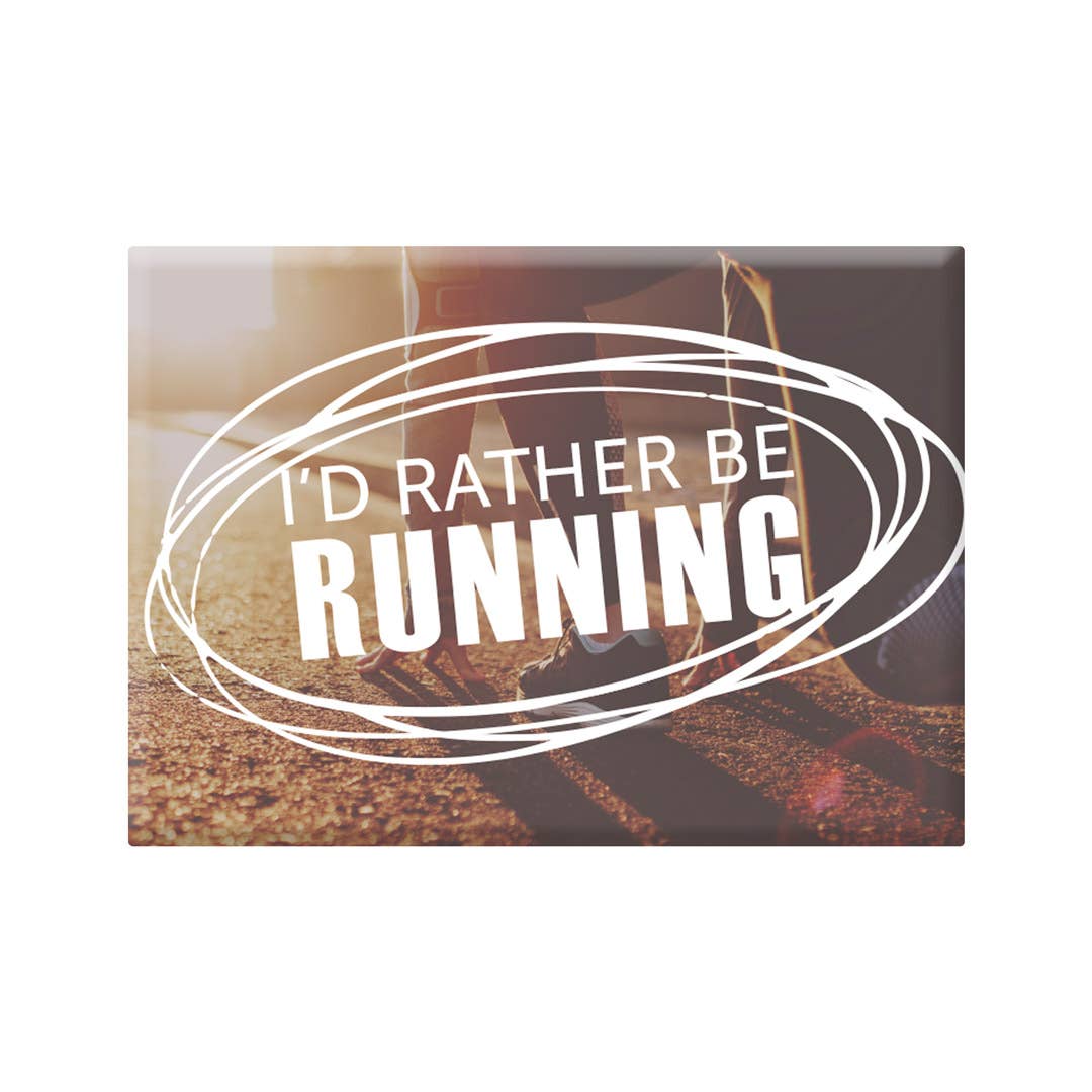 I'd Rather Be Running Magnetic Notepad