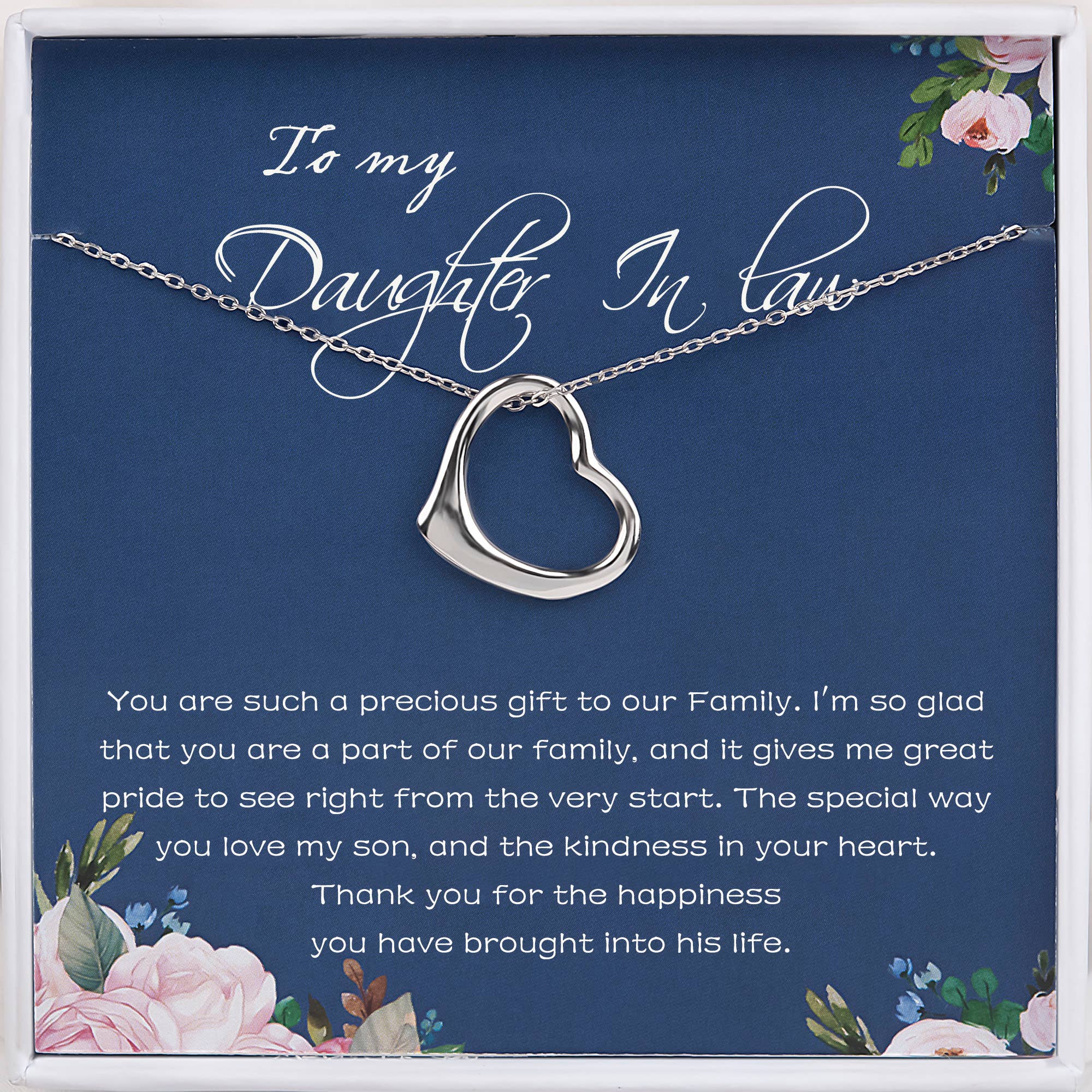 To My Beloved Daughter in Law Necklace