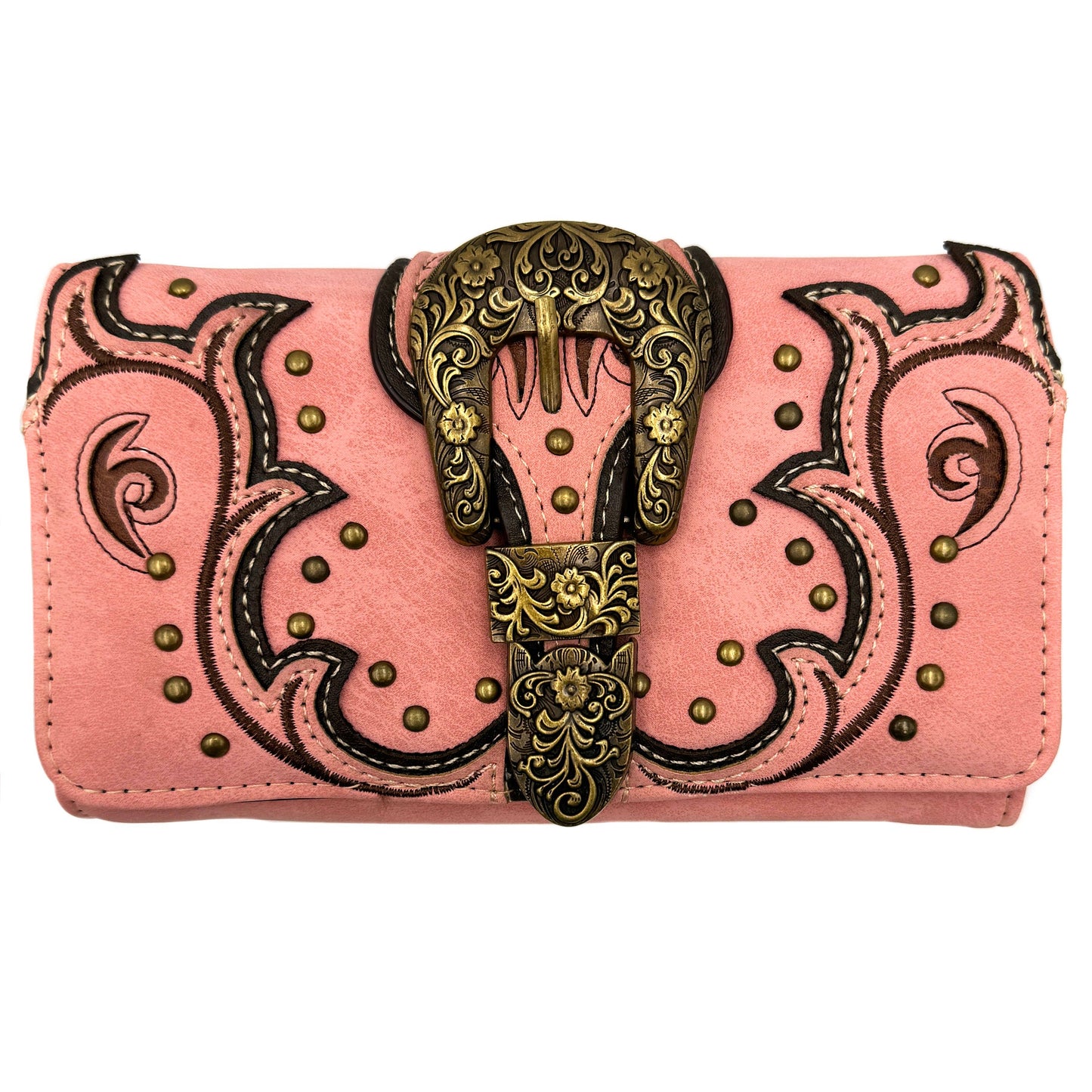 Bronze Buckle Western Women's Wallet