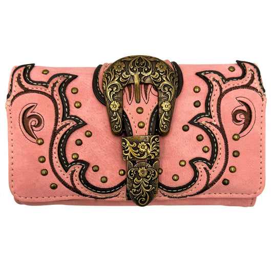 Bronze Buckle Western Women's Wallet