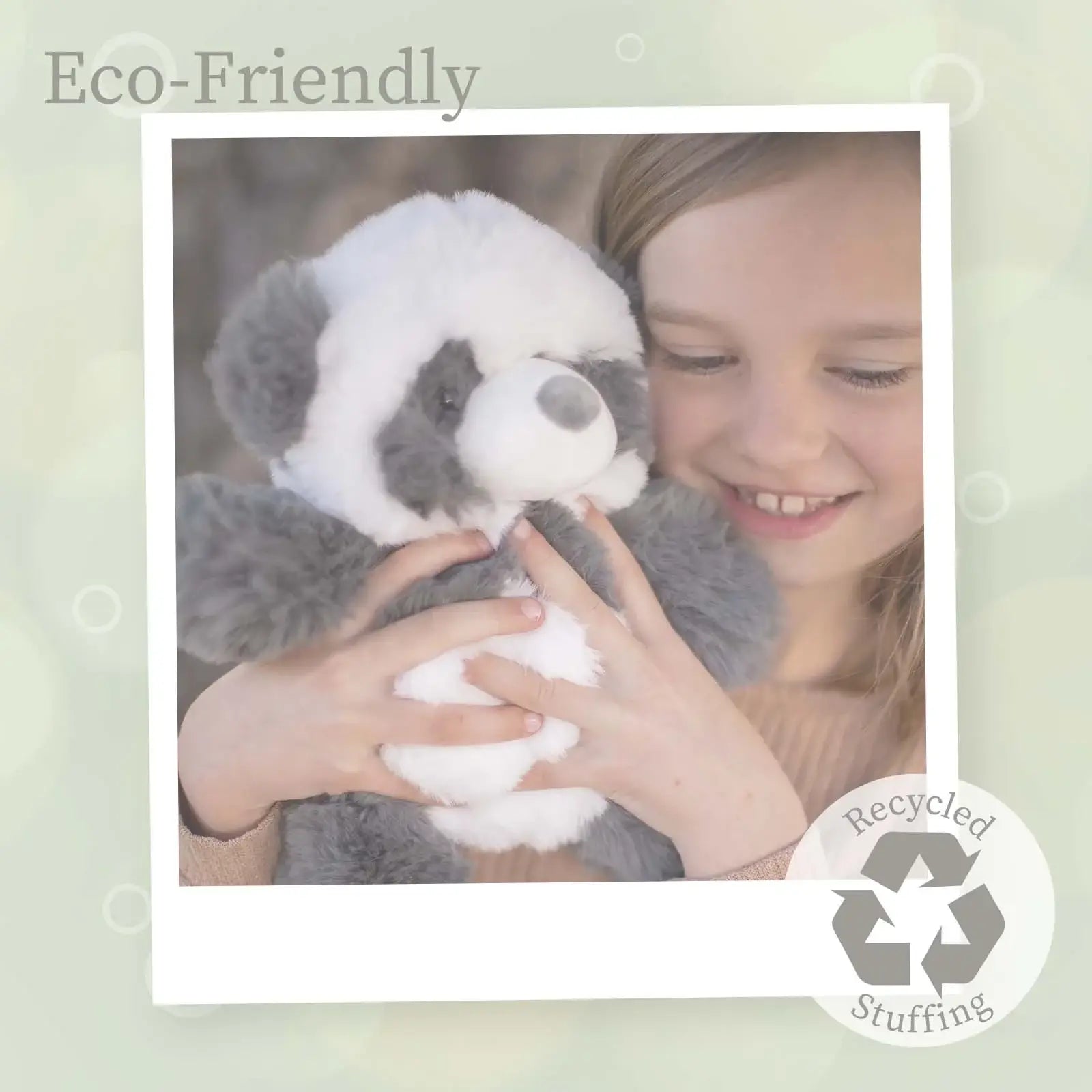 Grey & White Panda Plush Toy