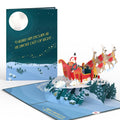 Night Sky Santa Sleigh Lovepop Card
