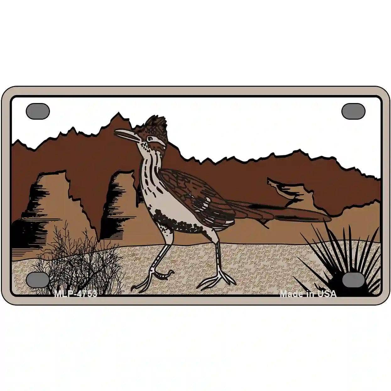 Roadrunner Novelty Metal License Plate