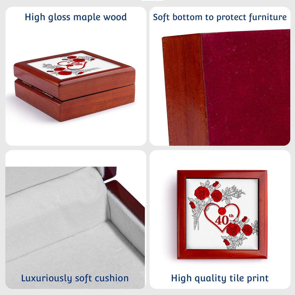 40th Ruby Anniversary Jewelry Box: Jewelry Box