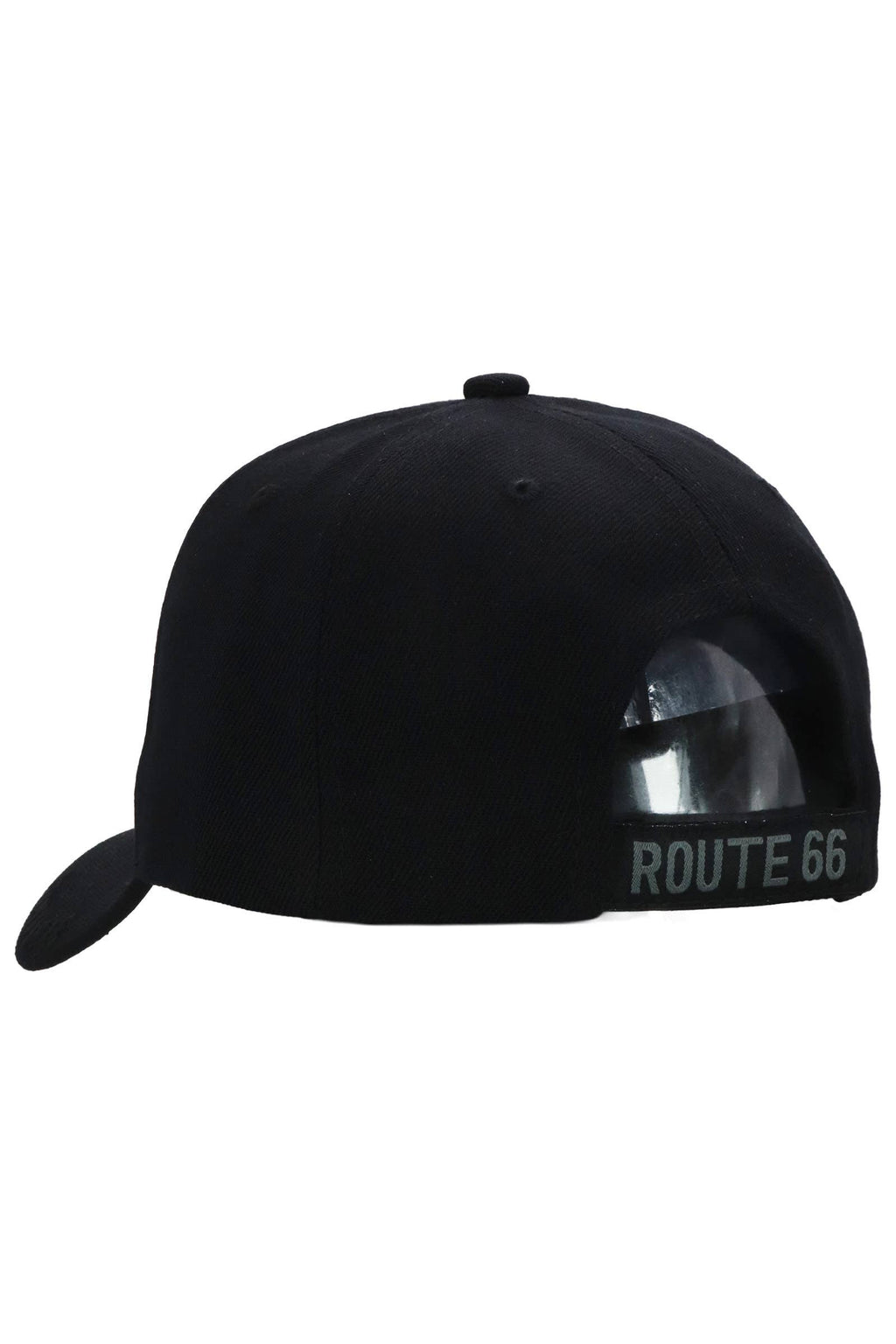 Historic Route 66 Emblem Velcro Black/Tan Baseball Cap