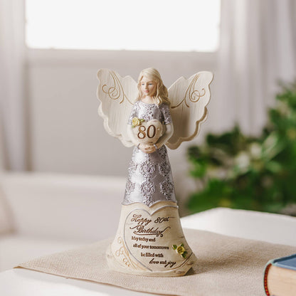 80th Birthday Angel Figurine