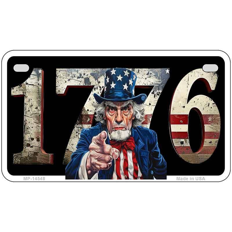 1776 Uncle Sam Novelty Metal License Plate