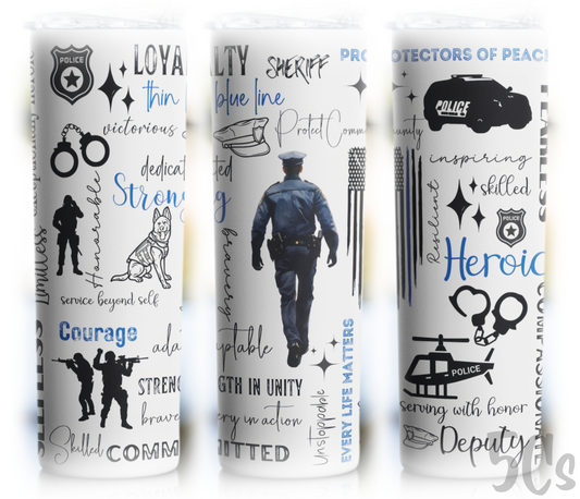 First Responder 20oz Skinny Tumbler
